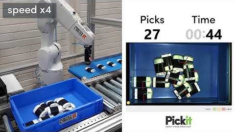Fast bin picking with Pick it 3D