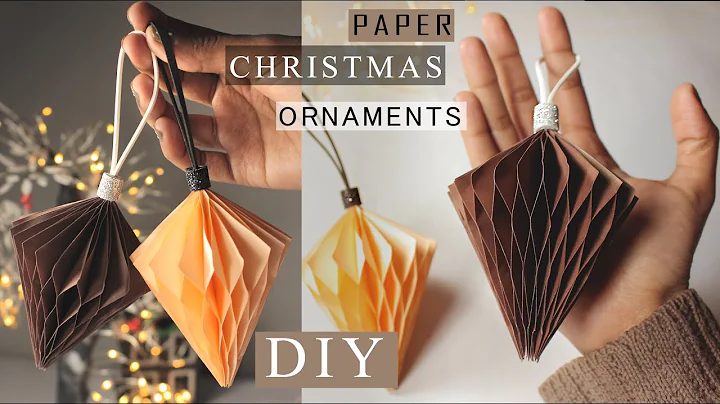 How To Make Paper Christmas Ornament | DIY Honeycomb Christmas Ornaments |Easy Christmas Decoration