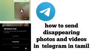 how to send disappearing photos and videos in  telegram in Tamil #shorts #telegramtips #tecknology