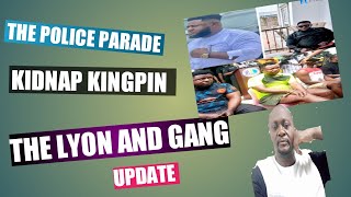 THE KIDNAP KINGPIN JOHN LYON AND HIS GANG POLICE PARADE