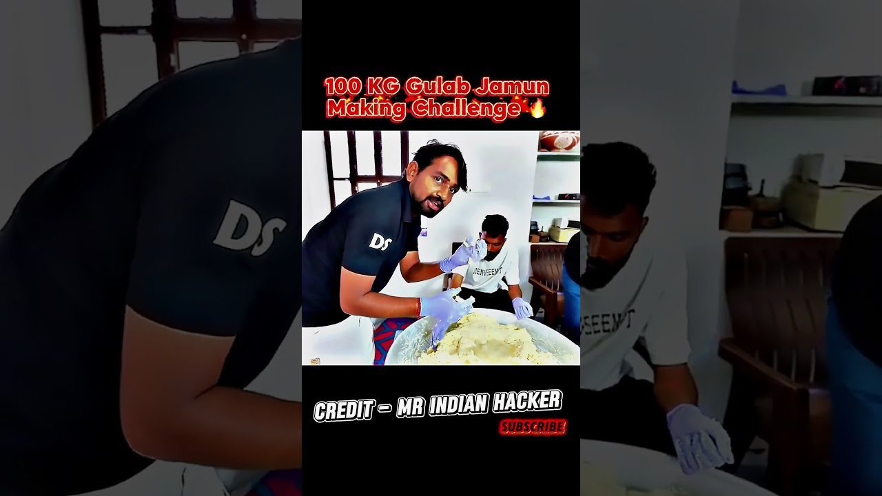 100 KG Gulab Jamun Making Challenge 🔥 Credit || Mr Indian Hacker || 