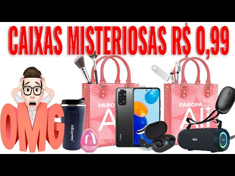 IMPERDÍVEL! CAIXAS MISTERIOSAS POR R$ 0,99 NO ALIEXPRESS