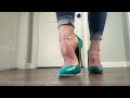 Teal High Heel Pumps Showcase 