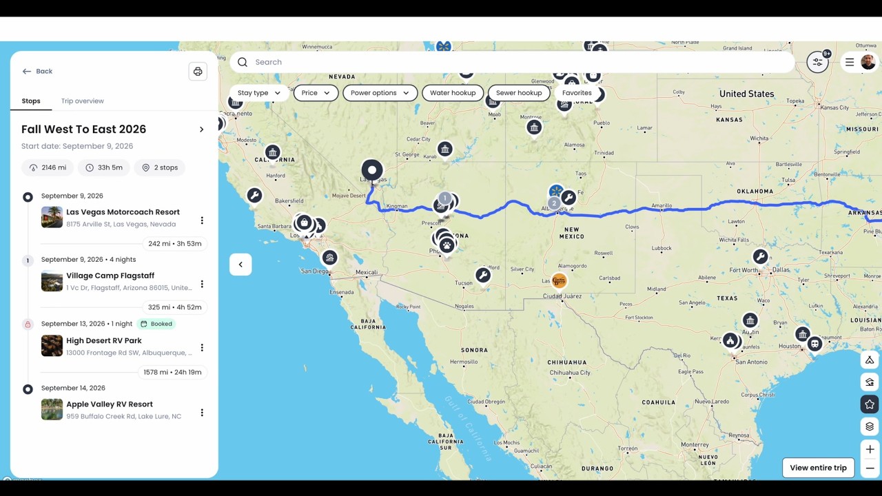 RVista How-To #4: Adding Stays & Interests to Your Trip