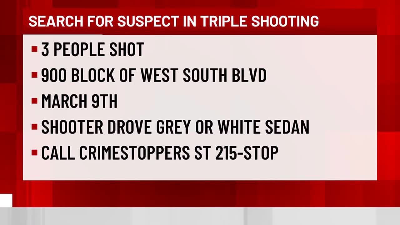 Police search for suspect in triple shooting - YouTube