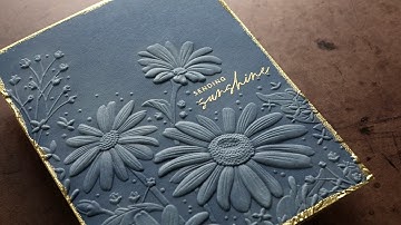 This embossed card is gorgeous! And so easy, too!