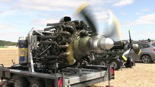 Bristol Hercules  14 Cylinder Sleeve Valve Radial Engine Run. @HistoricAeroEngines