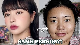 (With subs) 같은 사람 맞아요? 메이크업. :: OUTFIT CHANGE MAKEUP✨