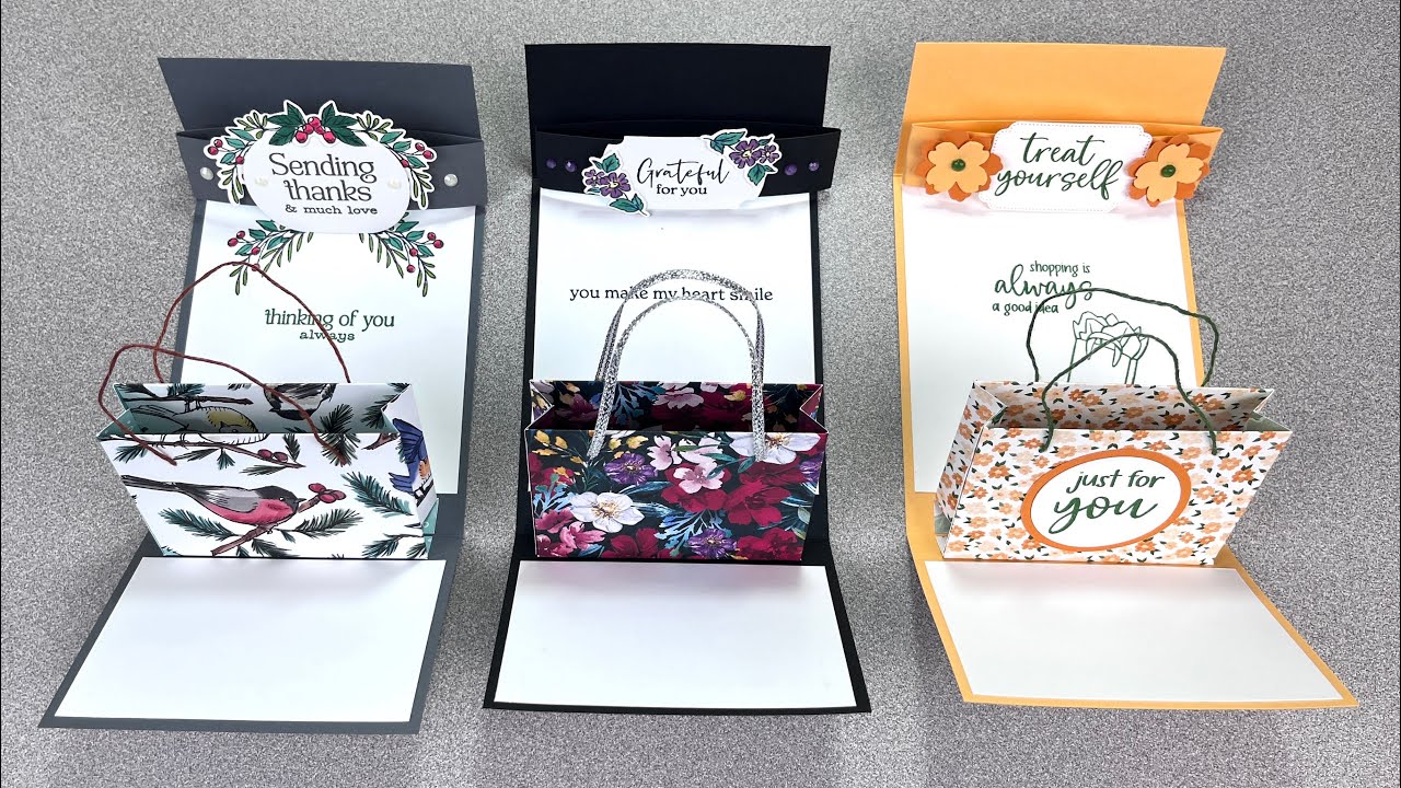 Gift Bag Pop Up Card - Mystery Stamping Revealed - 10-16-24