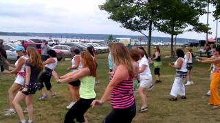 National Dance Day 2012 'Crazy Love' Zumba Routine, Oakland Beach, RI