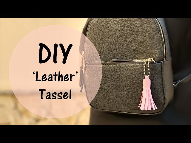 How to Make Faux Leather Tassels for Purses or Shoes - Shrimp