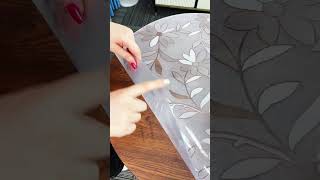 #pvc soft glass table mat #table mat #waterproof and oilproof table. screenshot 5