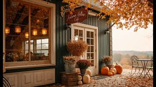 Maple Mornings at Country Café 🍁 | Cozy Fall Ambience with Soft Wind, Rustling Leaves & Lantern Glow screenshot 2