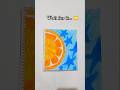 Wait for it… 😳 Orange Glow 🍊🔥#shorts #art #drawing #viral #trending #fyp