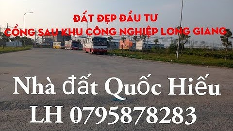 khu đất đẹp nằm cạnh khu công nghiệp Long Giang Châu Thành Tiền Giang