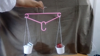 How to make balance scale for kids at home