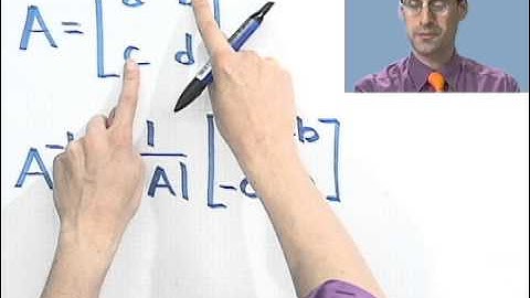 Finding the Inverse of a 2 x 2 Matrix