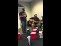 Luke Combs with Muscadine Bloodline "Hurricane" Backstage