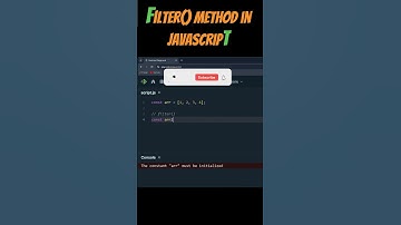Filter method in JavaScript 🚀🔥 | In Hindi | #Shorts #javascript #coding #filter