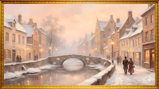 This Looks Like a Real Painting on Your TV 🎨  Cozy Winter Frame Art 4K