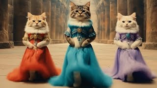 Belly Dancing Cats At The Pyramids
