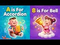 Learn ABC with Musical Instruments Song for Kids | ABC song | Little Learners