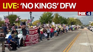 LIVE: No Kings Protests in Dallas-Fort Worth