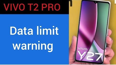 How to set data limit warning,Vivo Y27 me data limit kaise set Karen