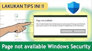 Cara Mengatasi "Page not Available your IT Administrator has limited access" Di Windows 10/11