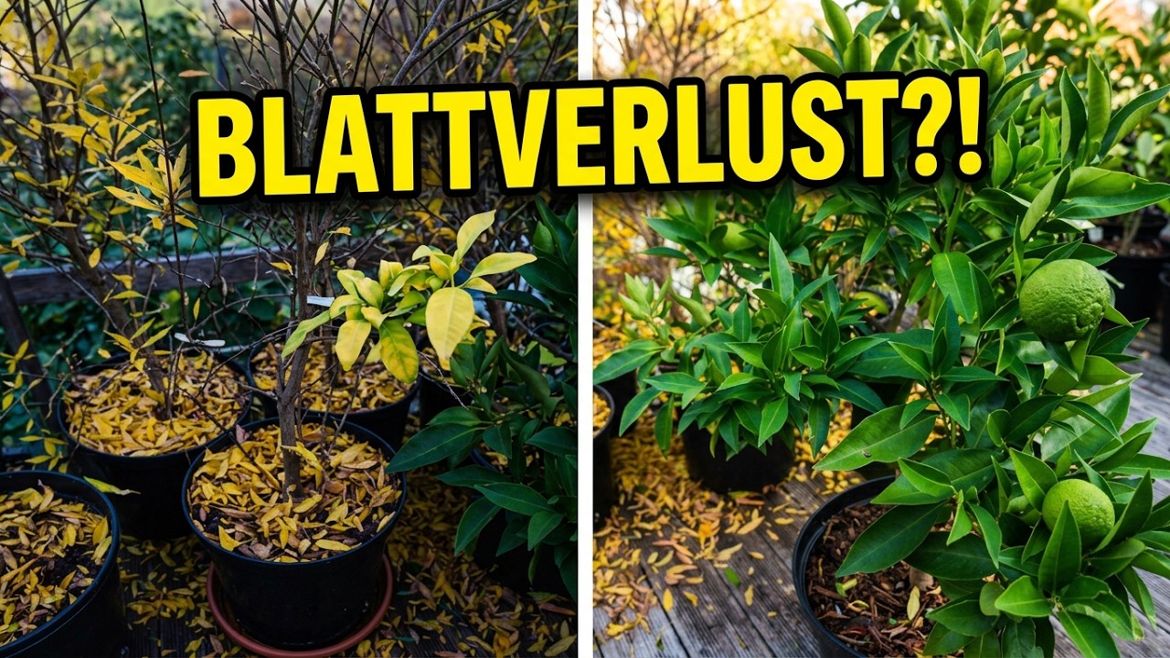 Zitronenbaum verliert Blätter im Herbst? Daran kann’s liegen!