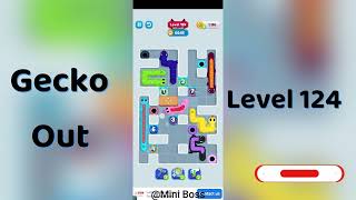 Gecko Out Level 124 Walkthrough 🧩 | Step-by-Step Puzzle Guide | Mini Boss