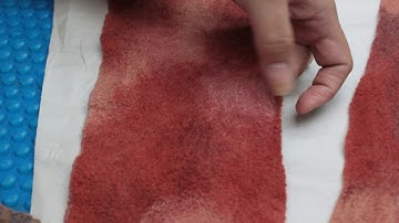 The quality of the felted fabric using The Gentle Roller