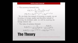 Forward Pricing (Foreign Currency) - CFA Tutor Profile