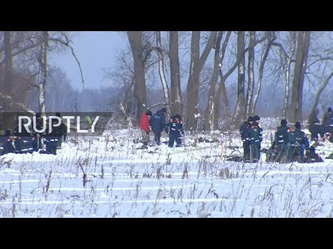 LIVE: Aftermath of Saratov Airlines plane crash