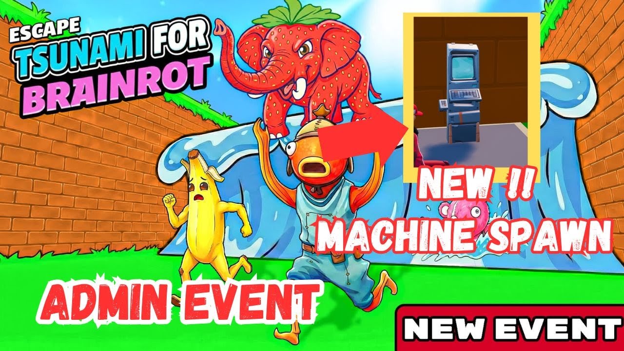 ESCAPE TSUNAMI FOR THE BRAINROTS MAP FORTNITE CREATIVE Gako - NEW ...
