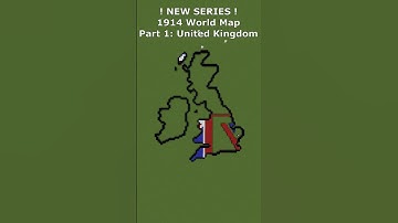 Small Scale 1914 United Kingdom #uk #history #maps #flags #minecraft