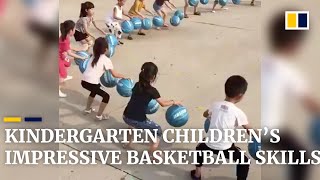 Chinese Kindergarten Childrens Impressive Basketball Skills Go Viral Globally