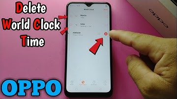 How to Delete World Clock Time in OPPO A5s