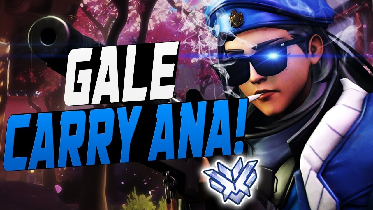GALE CARRY ANA! 37 KILLS! [ OVERWATCH SEASON 7 TOP 500 ]