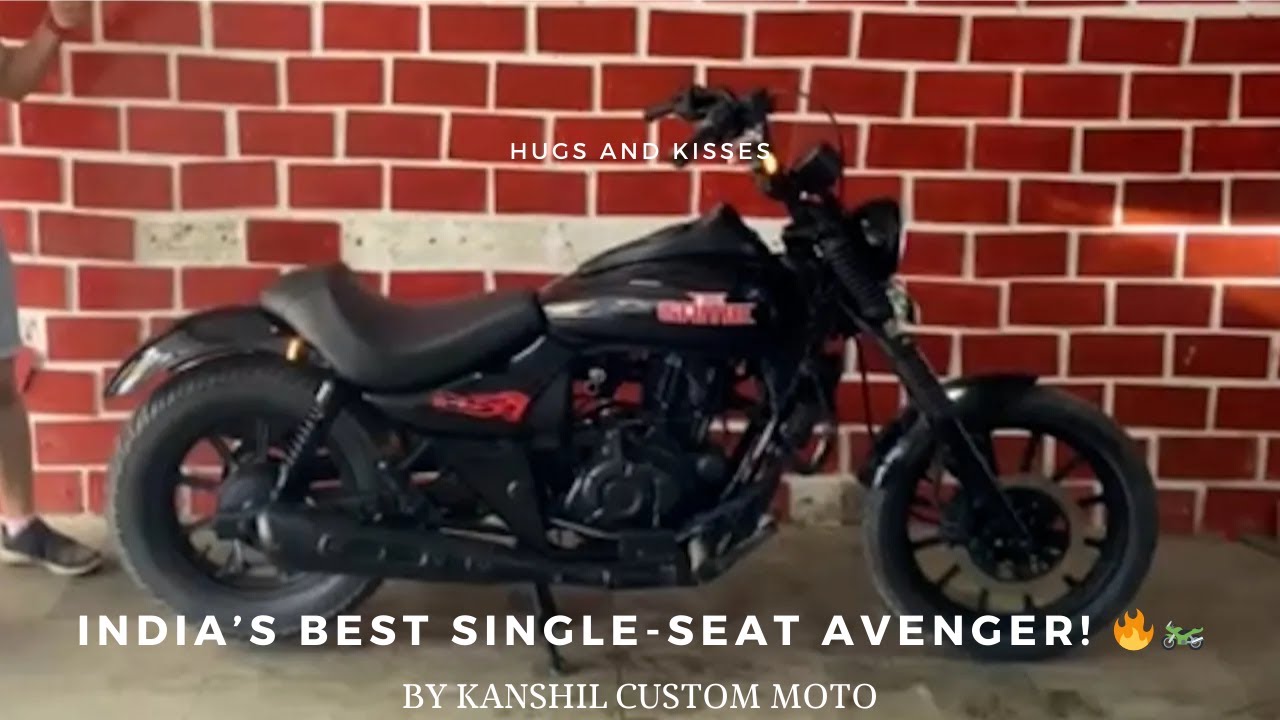 Custom Bajaj Avenger with Single Seat & Rapper-Themed Design! 🔥 | Kanshil Custom Moto