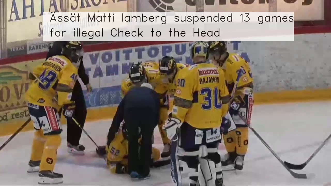 Finnish ice hockey league 8 players suspended. YouTube