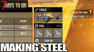 Now we Can Make Steel | 7 Days to Die | Alpha 18 Gameplay | E40