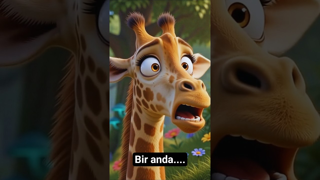 Tam Övünürken Arkasında Bir Kaplan Belirdi! 🐅😱 #shorts #çocukvideoları #çizgifilm