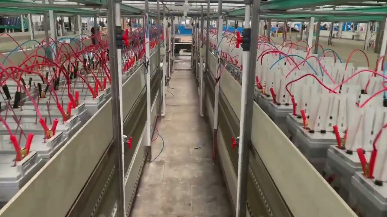 Split Solar street light's Gelled Battery Production workshop