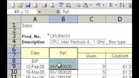 Microsoft Office Excel 2003 Delete cells rows, or columns