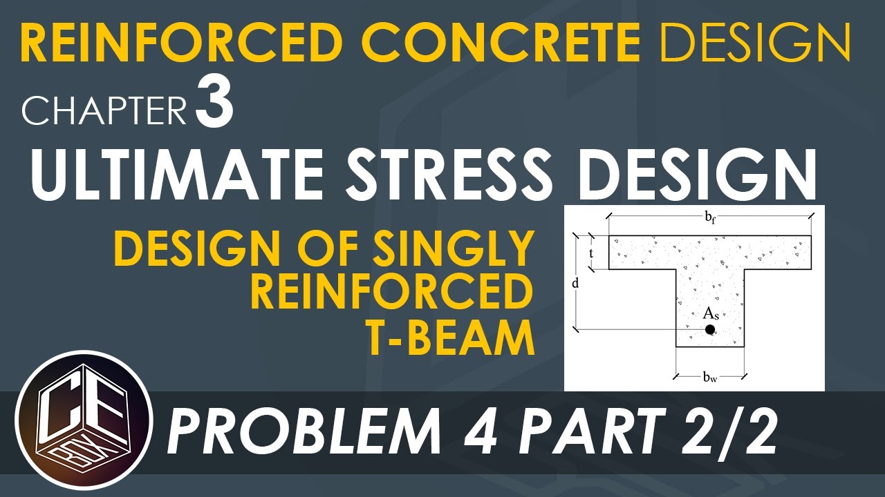 Reinforced Concrete Design Chapter 3 Design of Singly Reinforced Beam Problem 4 Part 2/2 (PH)
