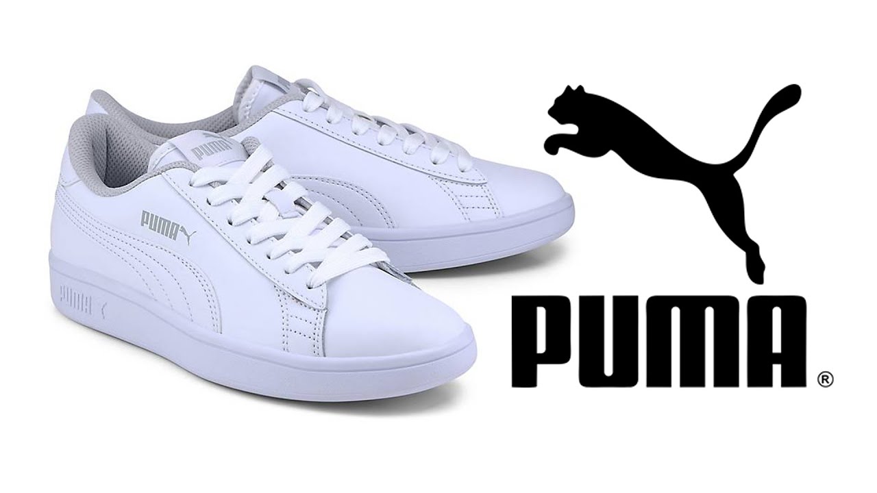 PUMA Unisex Kinder Smash V2 L Sneaker - YouTube