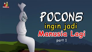 Pocong Ingin Jadi Manusia Lagi (Part 1)- Animasi Kartun Horor Lucu - Kampung Ruyuk