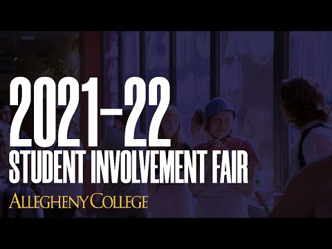 Student Involvement Fair 2021-22 - Allegheny College