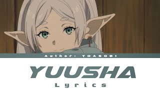 Frieren Beyond Journeys End  Yoasobi   yuusha  kanji  Romaji  English S